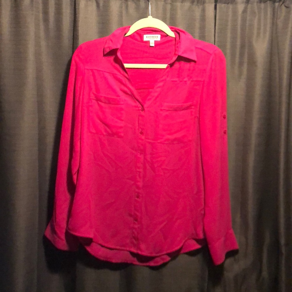 Hot pink blouse